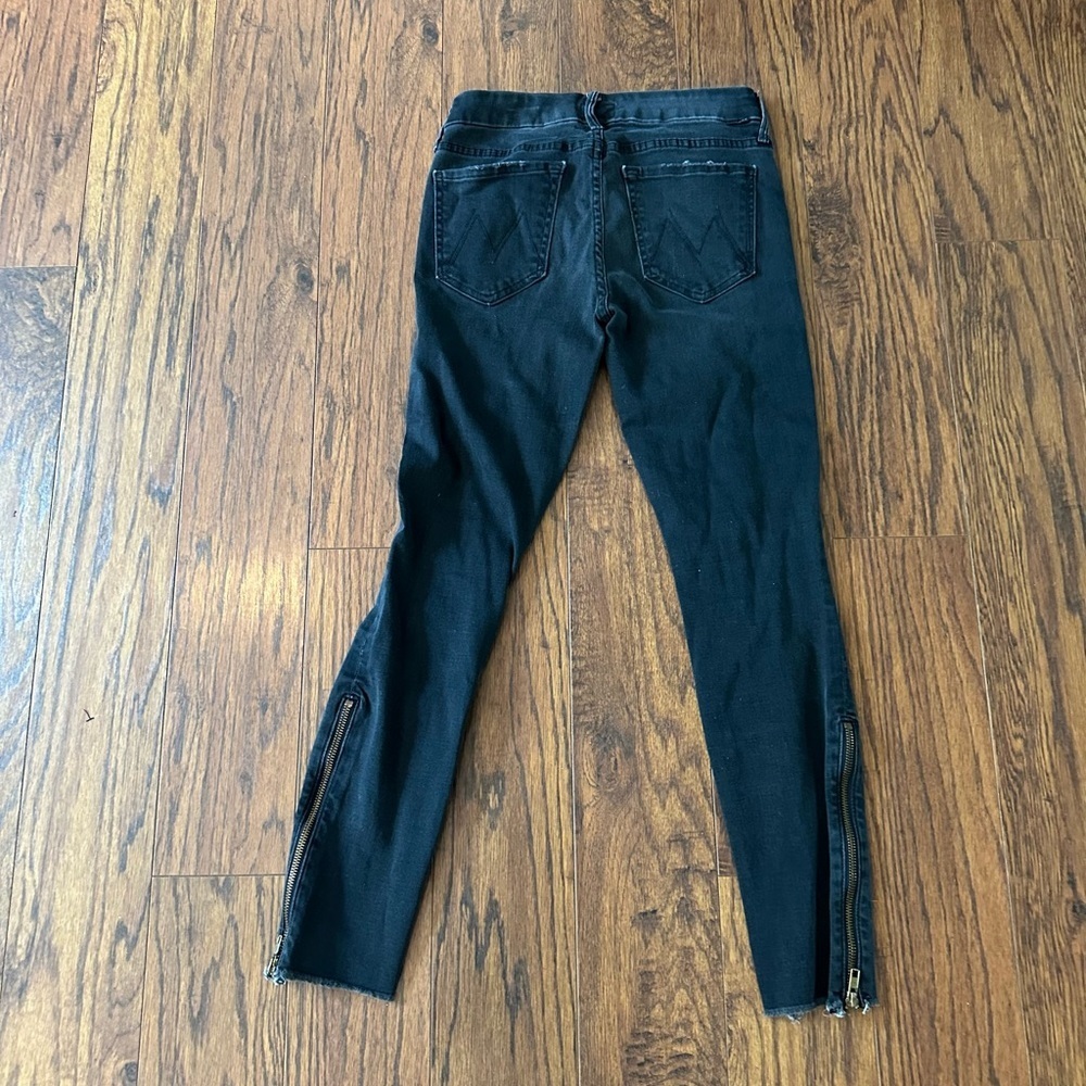 MOTHER Black Skinny Jeans Sleek Fit - Picture 5 of 5